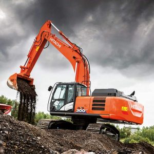 ZX300LC-6 Hitachi Beltegraver i aksjon