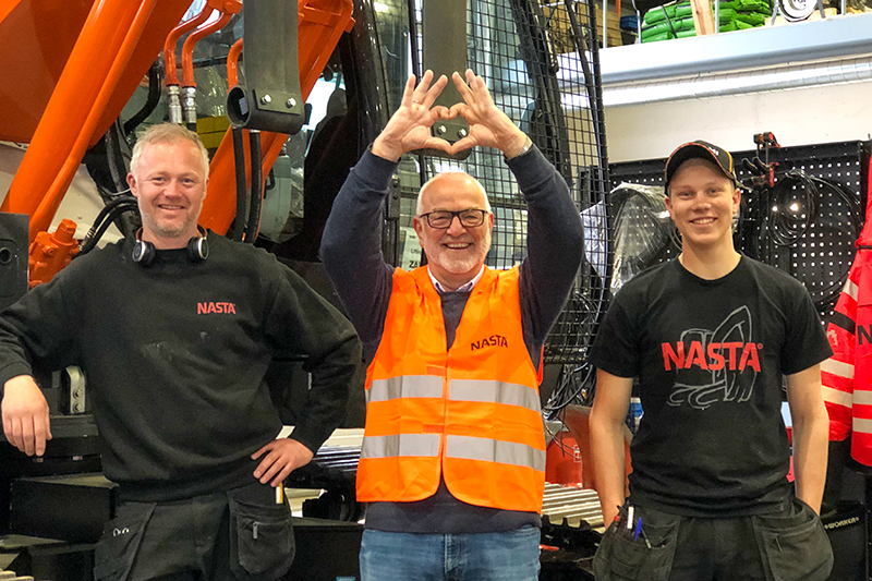 hms-nastanytt F.v. Roger Odberg, Nils Olav Haukaas og Marius Helmersen