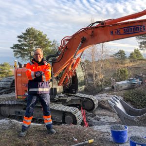 K og K Sandnes Hitachi ZX225USLC-6