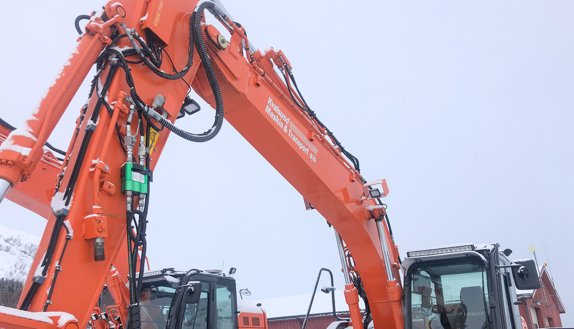 Hitachi beltegravere hos Kvalsund Maskin og Transport AS