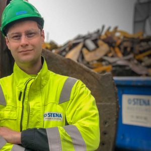 Hitachi zx490lch-6 Stena Recycling maskinfører