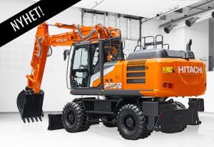 NYHET! I serie 7 kommer nå Hitachi Hjulgraver ZX220W-7