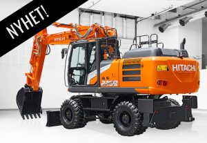 NYHET! I serie 7 kommer nå Hitachi Hjulgraver ZX220W-7