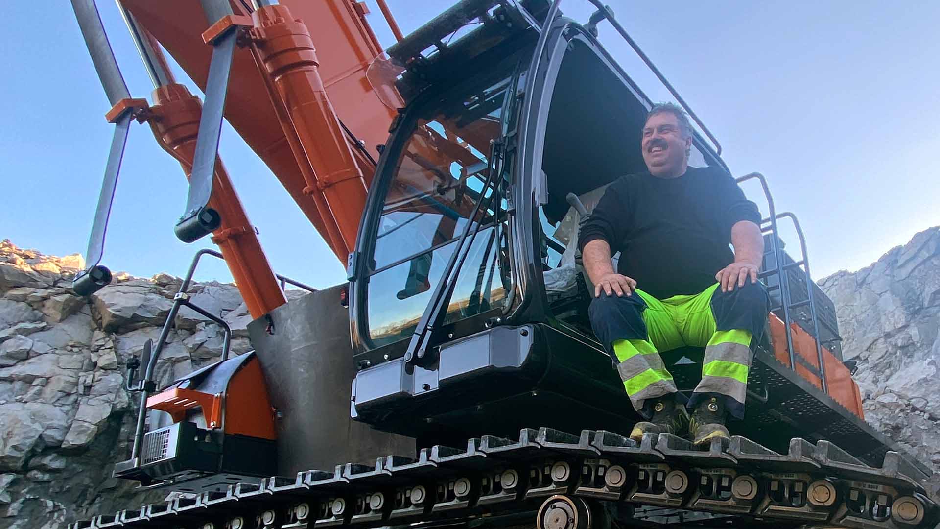 Terje Mikalsen maskinfører i Hedrum Pukkverk NCC