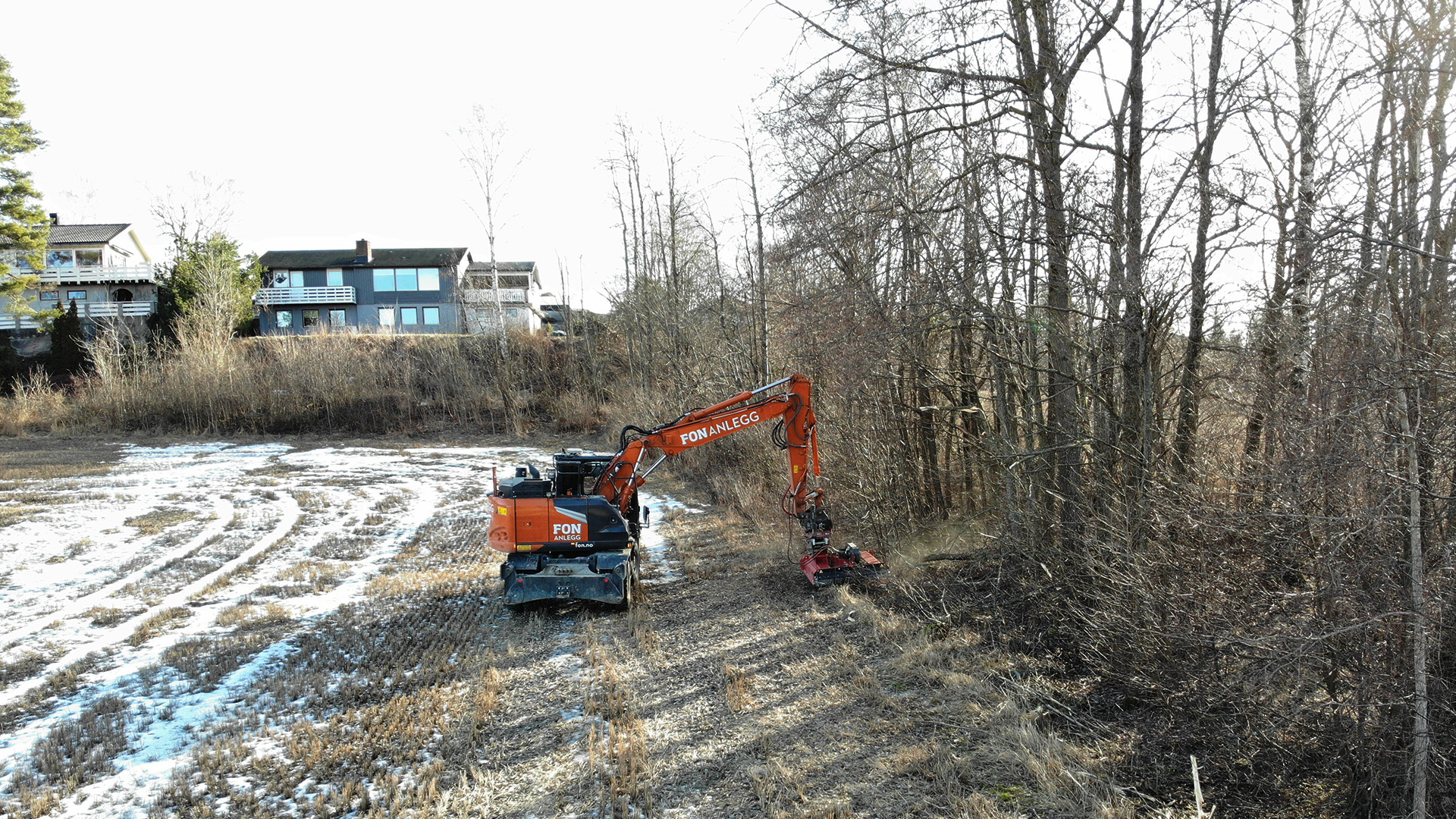 Hitachi ZX155W-7 med Tokvam hos Fon Anlegg i Sandefjord