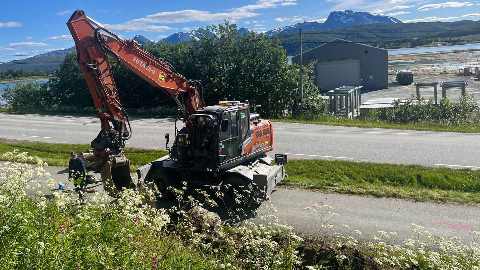 ZX150W-7 hos Brødrene Karlsen Anleggsdrift AS