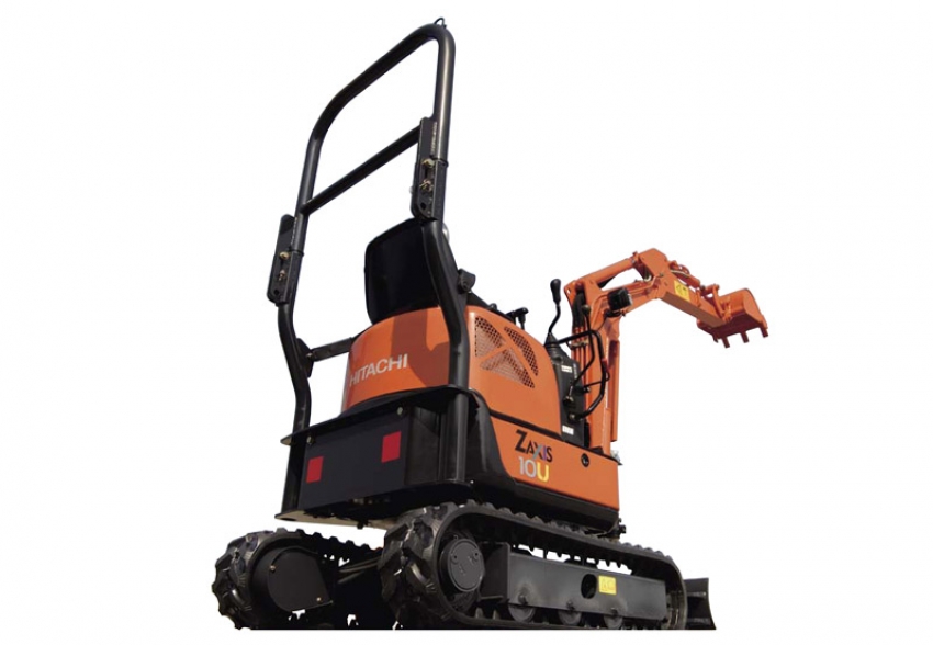 ZX10U-2_Hitachi_Minigraver_01 Minigraveren ZX10U-2 er vår minste minigraver og er laget for bruk på trange og små plasser