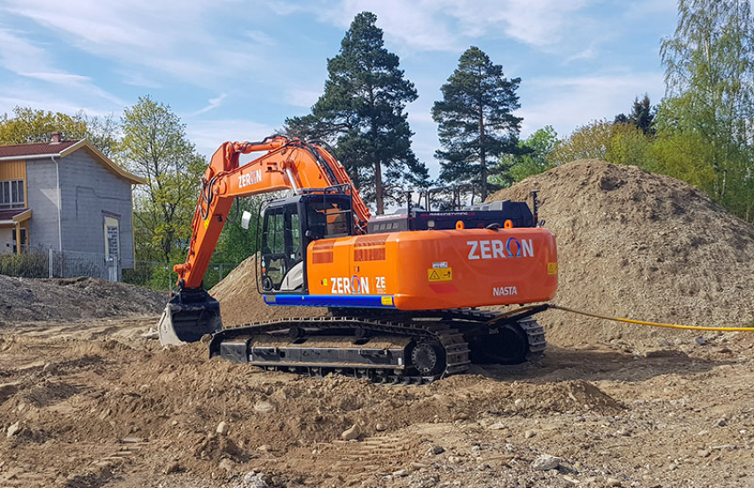zeron-ze350lc-6 utslippsfri anleggsmaskin